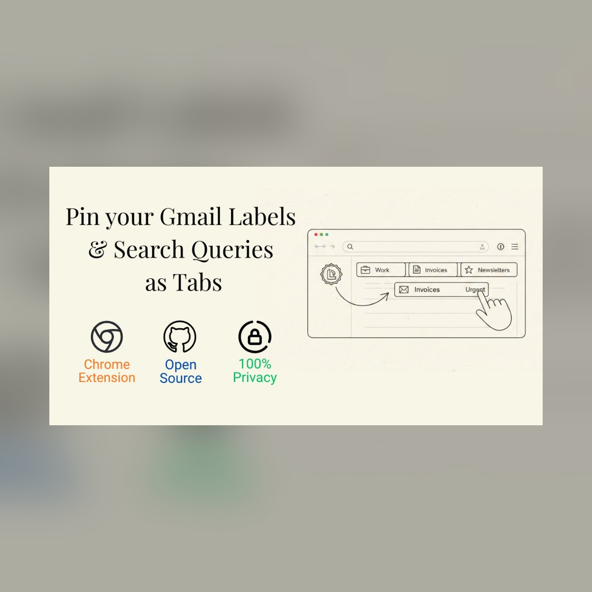 Gmail Labels as Tabs